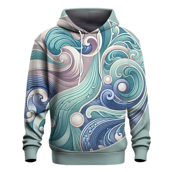 Dreamy Aqua Vortex Hoodie