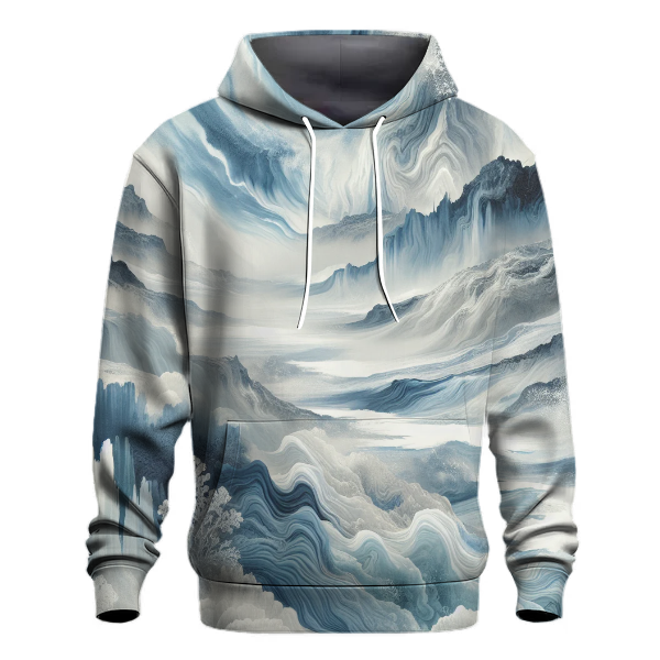 Arctic Ice Tie-dye Design Hoodie