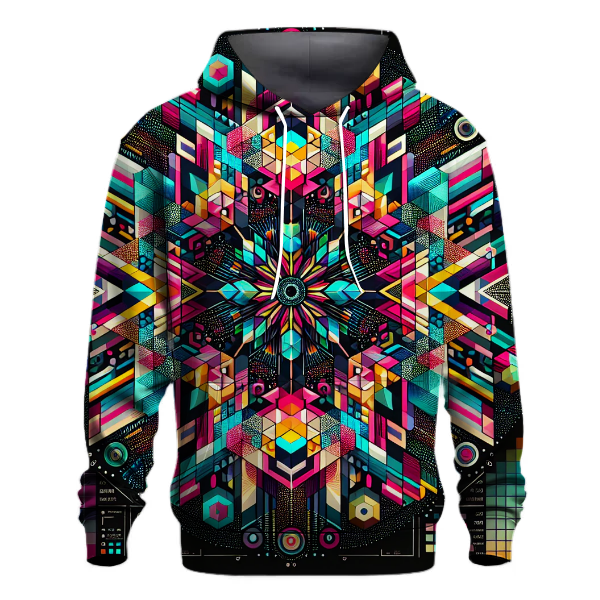 Digital Prism Delight Hoodie