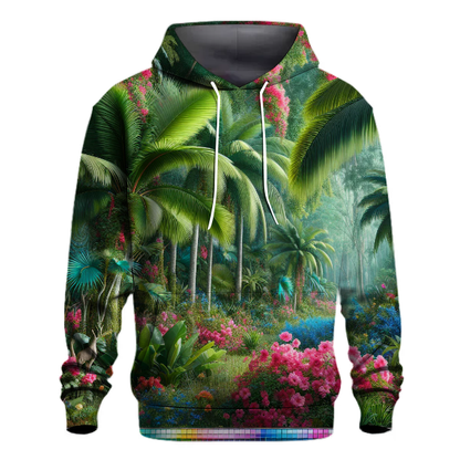 Lush Tropical Leaves Hoodie