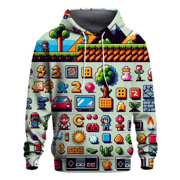 Retro Gamer Pixel Paradise Hoodie