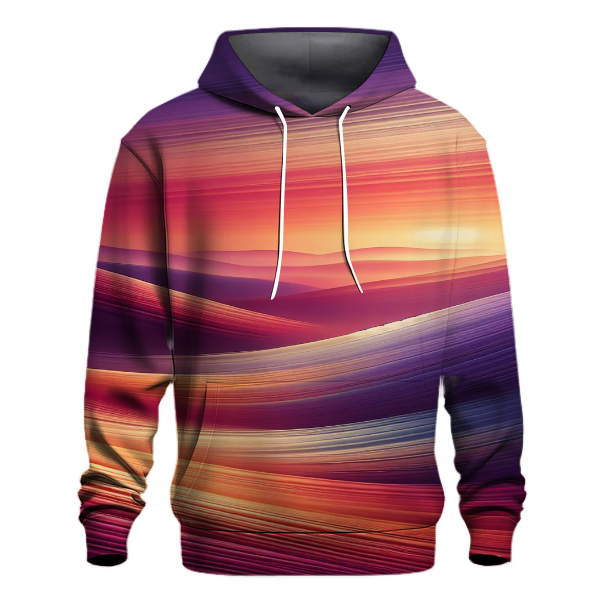 Groovy Sunset Lines Hoodie