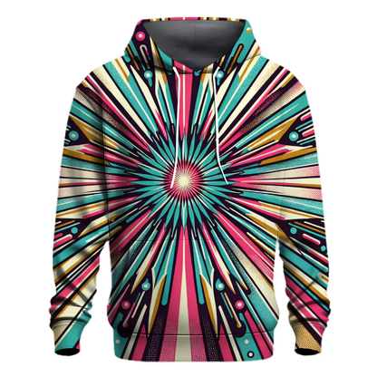 Bold Retro Starburst Hoodie