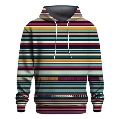 Chic Retro Stripes Hoodie