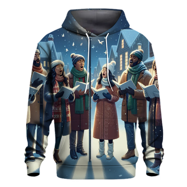 Christmas Caroling Scene Hoodie