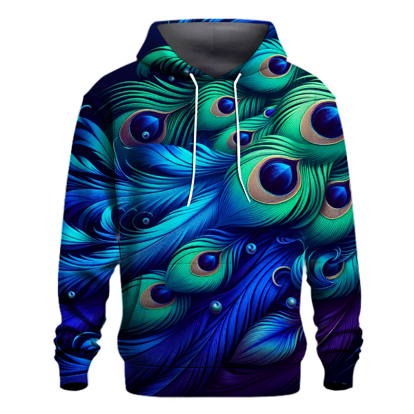 Peacock Feather Gradient Hoodie