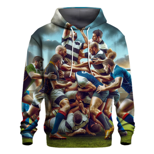 Rugby Scrum Dynamics Hoodie Hoodies Fashion