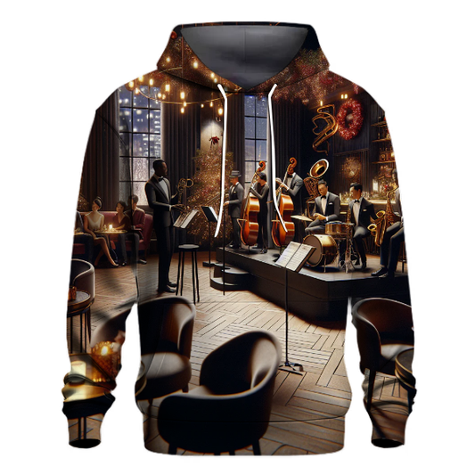 Festive Christmas Jazz Lounge Hoodie