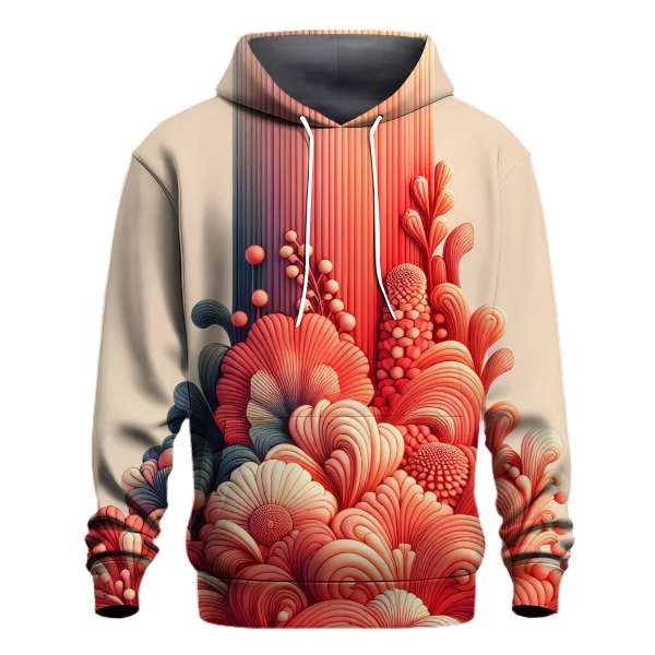 Radiant Coral Gradient Hoodie