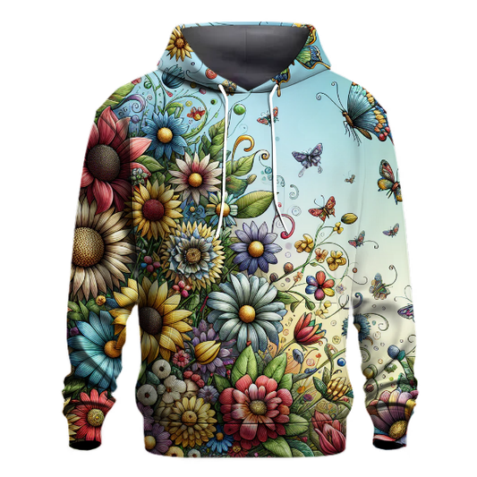 Colorful Whimsical Garden Hoodie