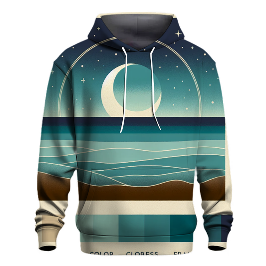 Starlit Oasis Gradient Hoodie Embroidered Hoodies