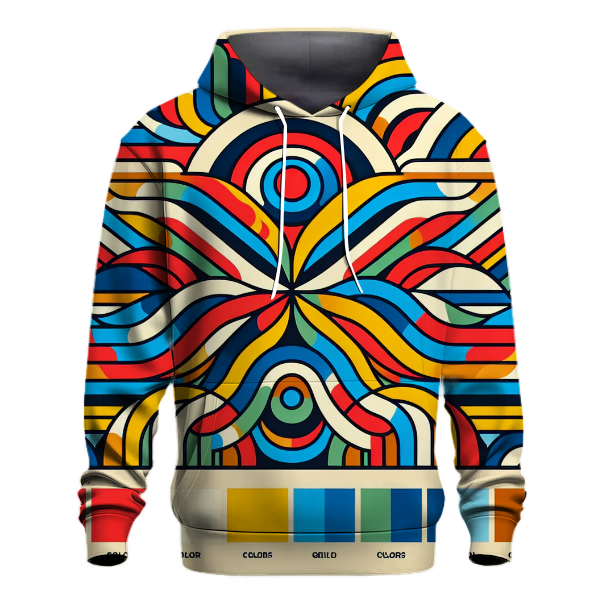 Vibrant Rainbow Stripes Hoodie