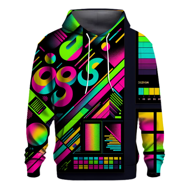 Radical Neon Grid Hoodie