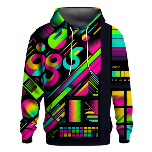 Radical Neon Grid Hoodie