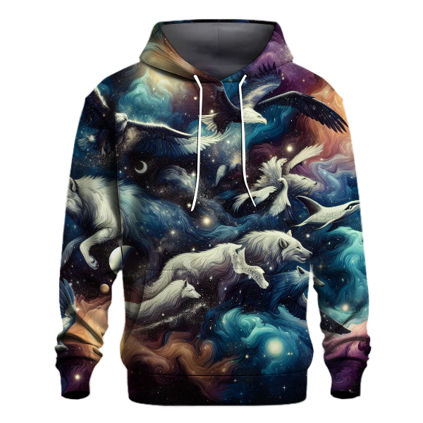 Galactic Wildlife Odyssey Hoodie