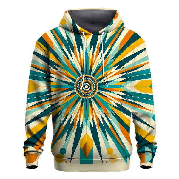 Geometric Sunburst Spectrum Hoodie