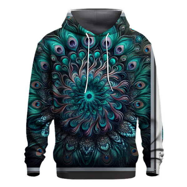 Peacock Feather Flourish Hoodie