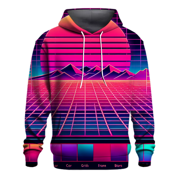 Retro Grid Horizon Hoodie