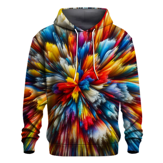 Bold Rainbow Burst Hoodie