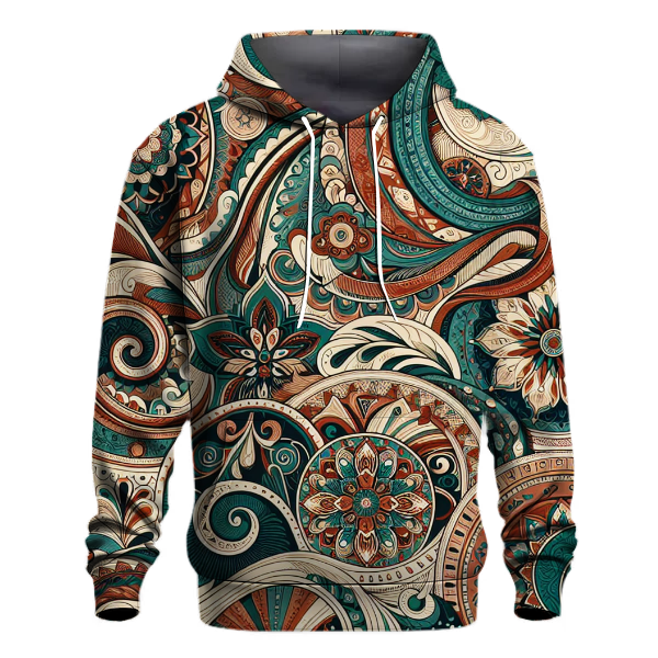 Vintage Bohemian Elegance Hoodie