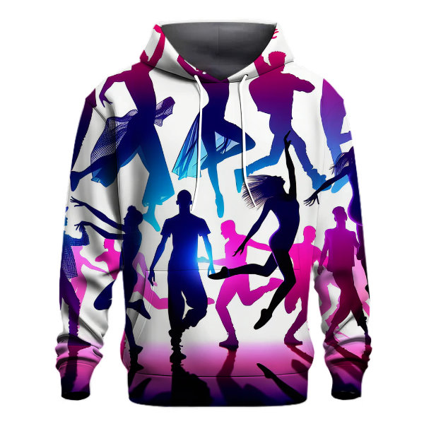 Dance Moves Silhouette Design Hoodie