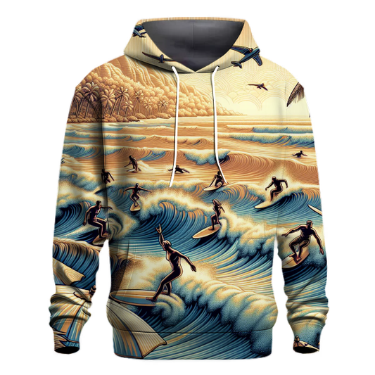 Surfing Ocean Waves Hoodie