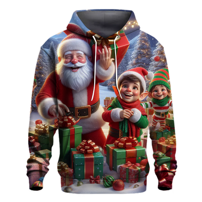 North Pole Gift Wrapping Party Hoodie