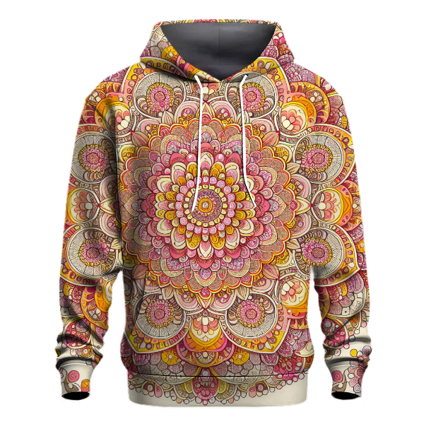 Radiant Floral Mandala Hoodie