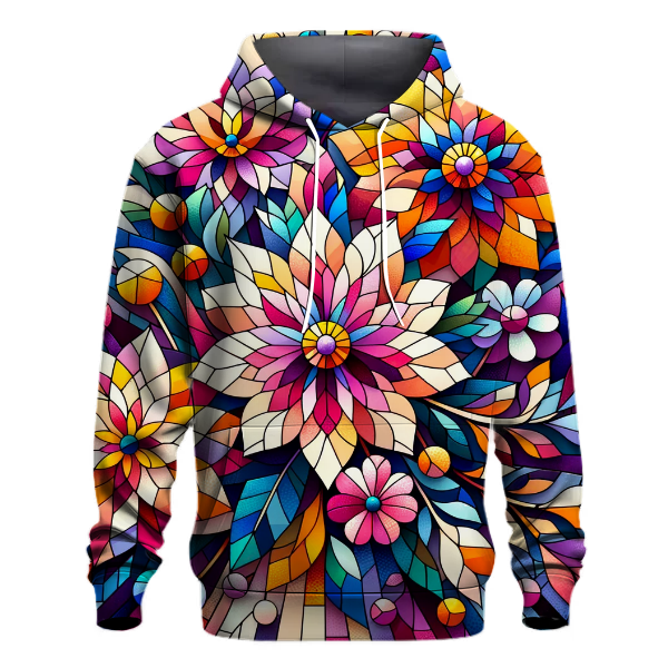 Bold Floral Mosaic Hoodie