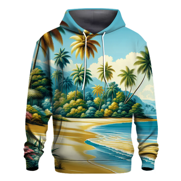 Serene Tropical Paradise Hoodie