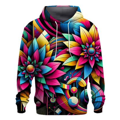 Radical Floral Fusion Hoodie