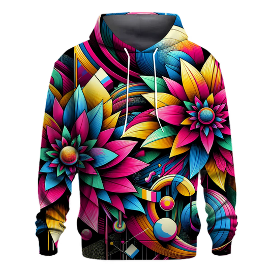 Radical Floral Fusion Hoodie Hoodie Designs