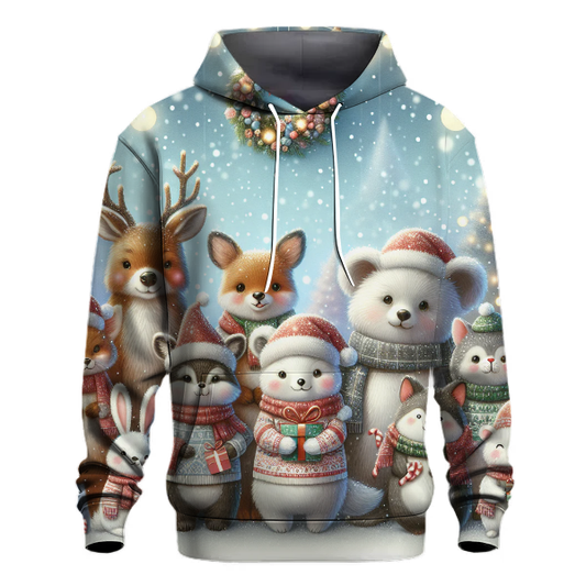 Charming Christmas Animals Hoodie