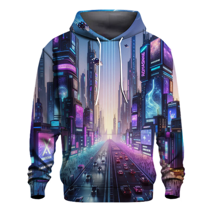 Cyberpunk Cityscape Hoodie