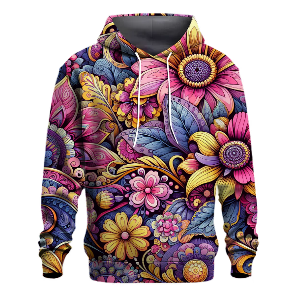 Bohemian Flower Bliss Hoodie