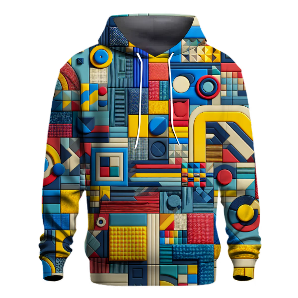 Vivid Geometric Splash Hoodie