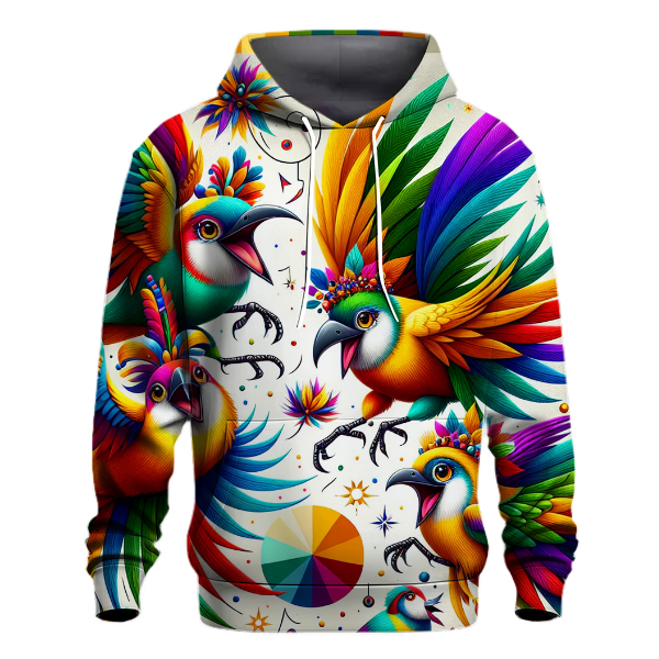 Festive Feathers Christmas Hoodie