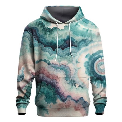 Iridescent Wave Tie-Dye Hoodie