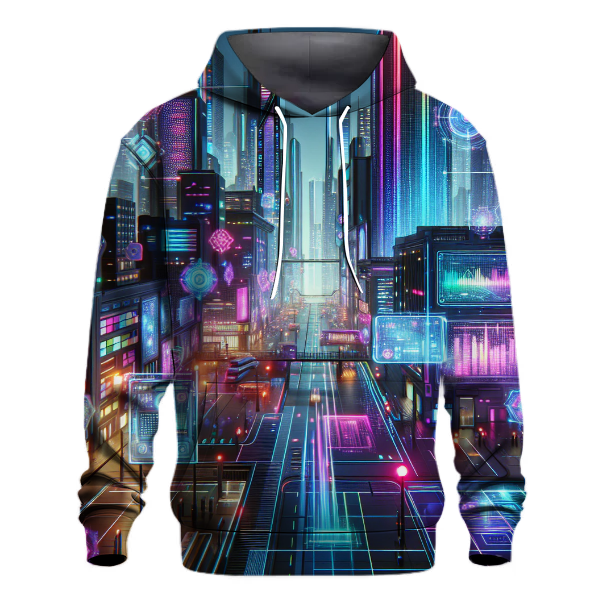 Futuristic Cyber Dreamscape Hoodie