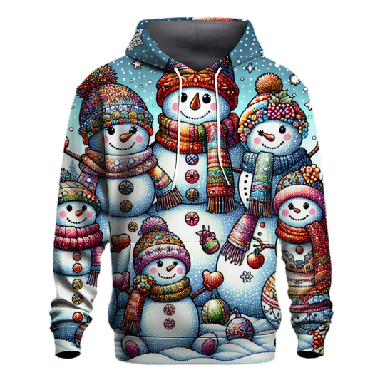 Cute Snowman Family Hoodie