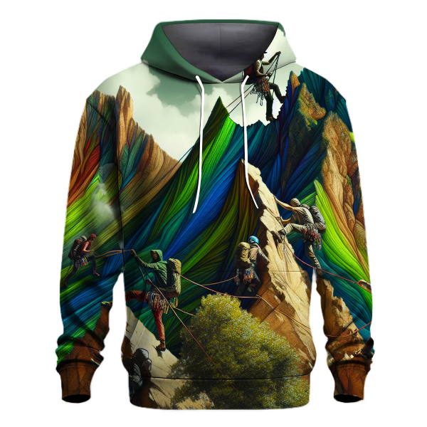 Adventure Climbing Peaks Graphic Hoodie