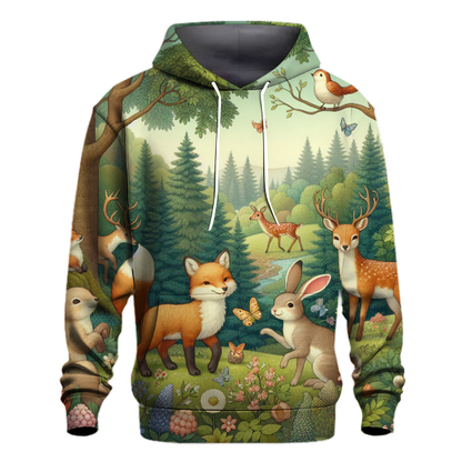 Rustic Woodland Creatures Hoodie