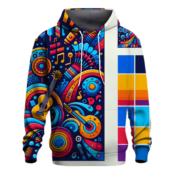 Bold Retro Music Fest Hoodie