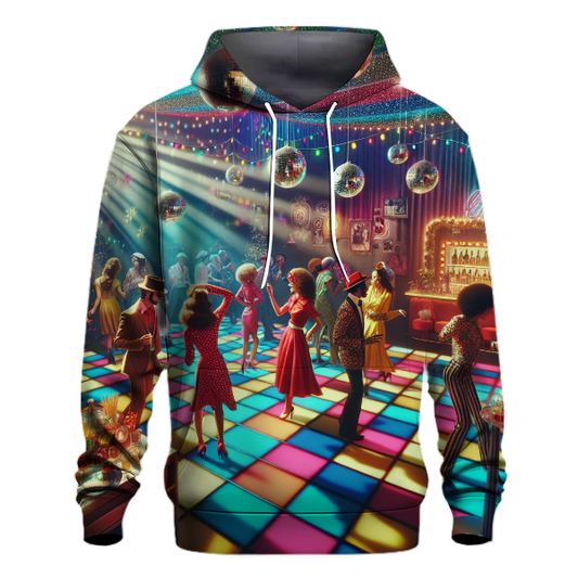 Retro Christmas Disco Party Hoodie