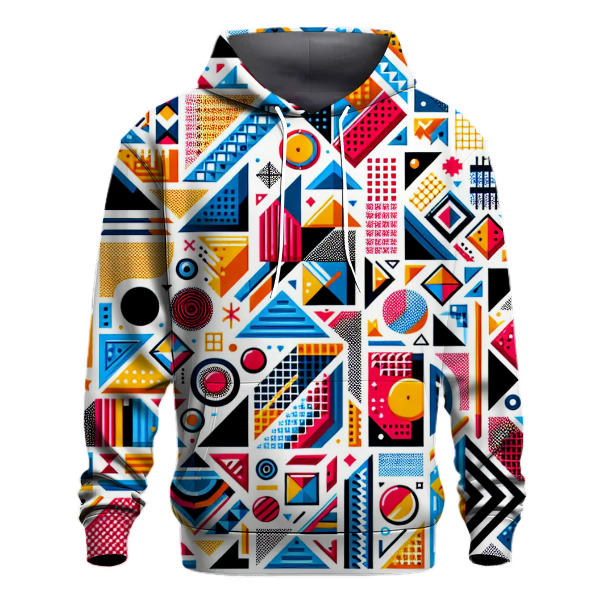 Colorful Geometric Pattern Hoodie