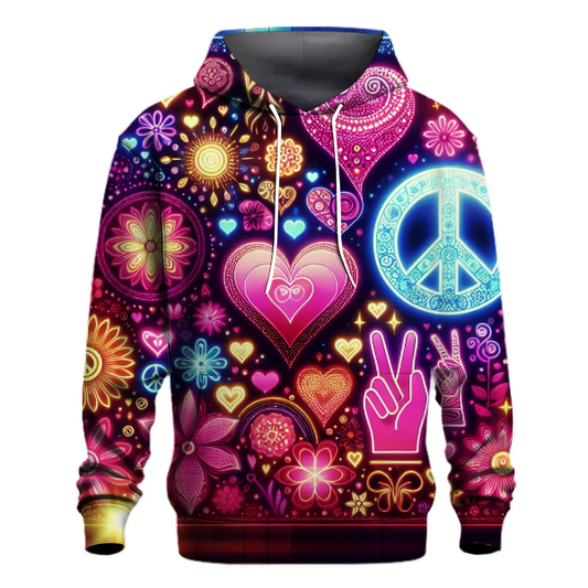 Classic Hippie Love Hoodie