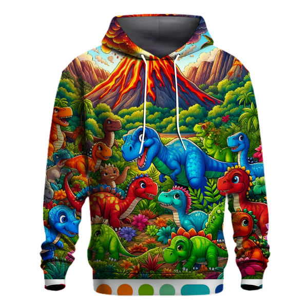 Playful Dino Expedition Hoodie