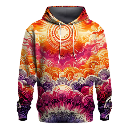 Groovy Tie Dye Sunset Hoodie