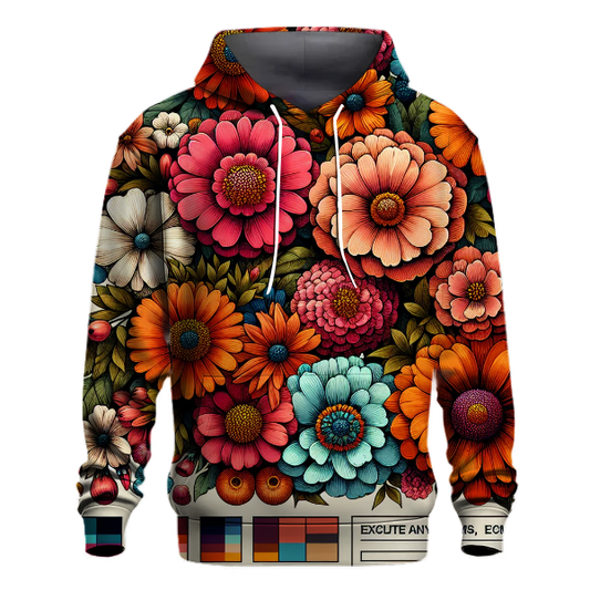 Vintage 70s Flowers Hoodie