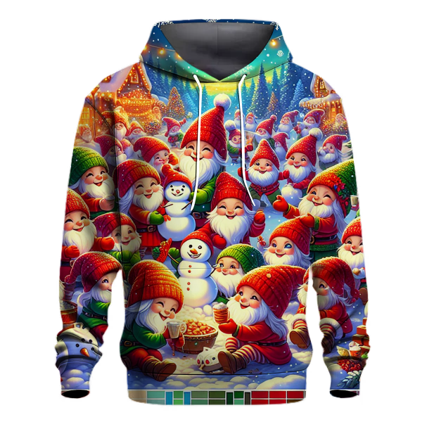 Whimsical Winter Gnomes Hoodie